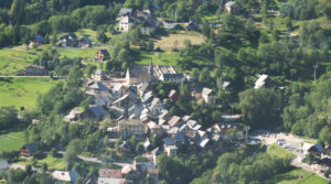 Chalet le GrillVenosc vu d'hélicoptère